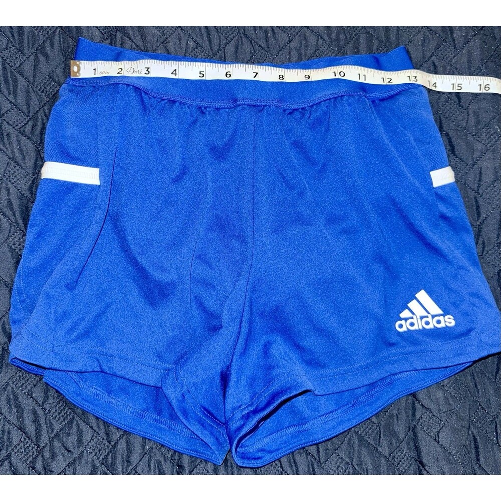 Adidas Shorts Womens Medium Blue Athletic Climacool Running Workout Gym